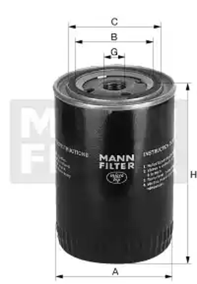 Фильтр масляный MANN-FILTER W719/3