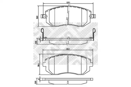 Тормозные колодки MAPCO 6879