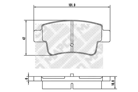 Колодки тормозные дисковые MAPCO 6882