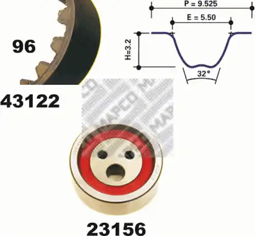 23122 MAPCO Комплект ГРМ