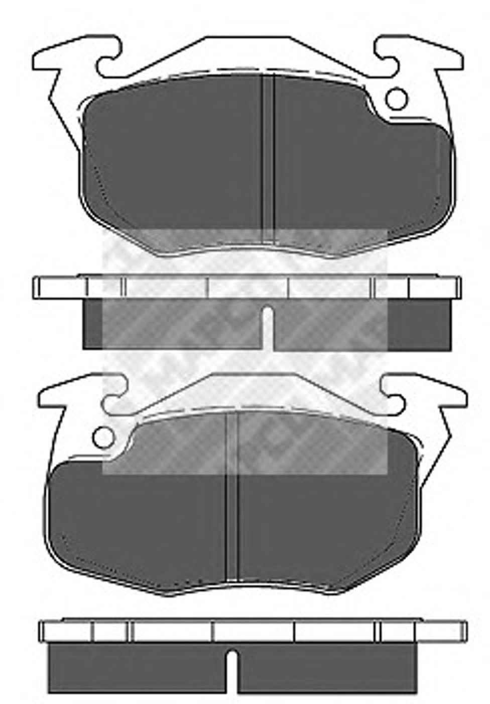 6189 MAPCO Колодки тормозные дисковые