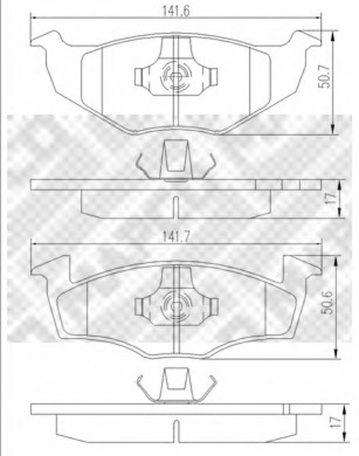 Колодки тормозные дисковые MAPCO 6496/1