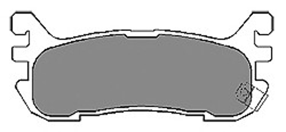 Колодки тормозные дисковые MAPCO 6589