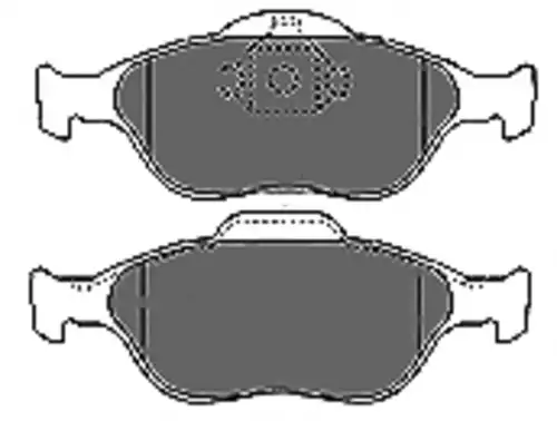 Тормозные колодки MAPCO 6672