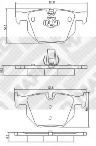 6719 MAPCO Тормозные колодки