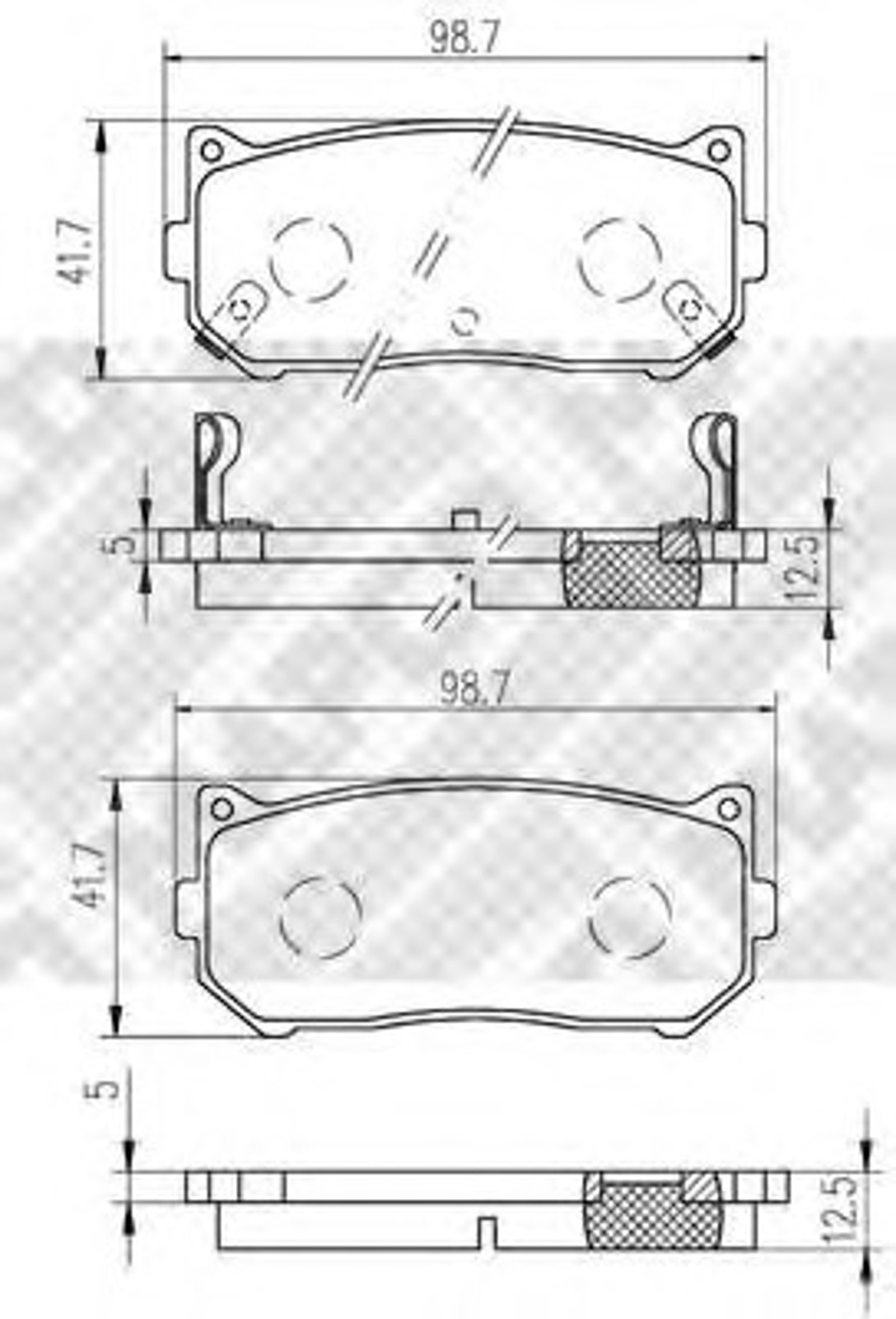 6739 MAPCO Колодки тормозные дисковые