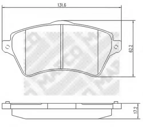 Тормозные колодки MAPCO 6742