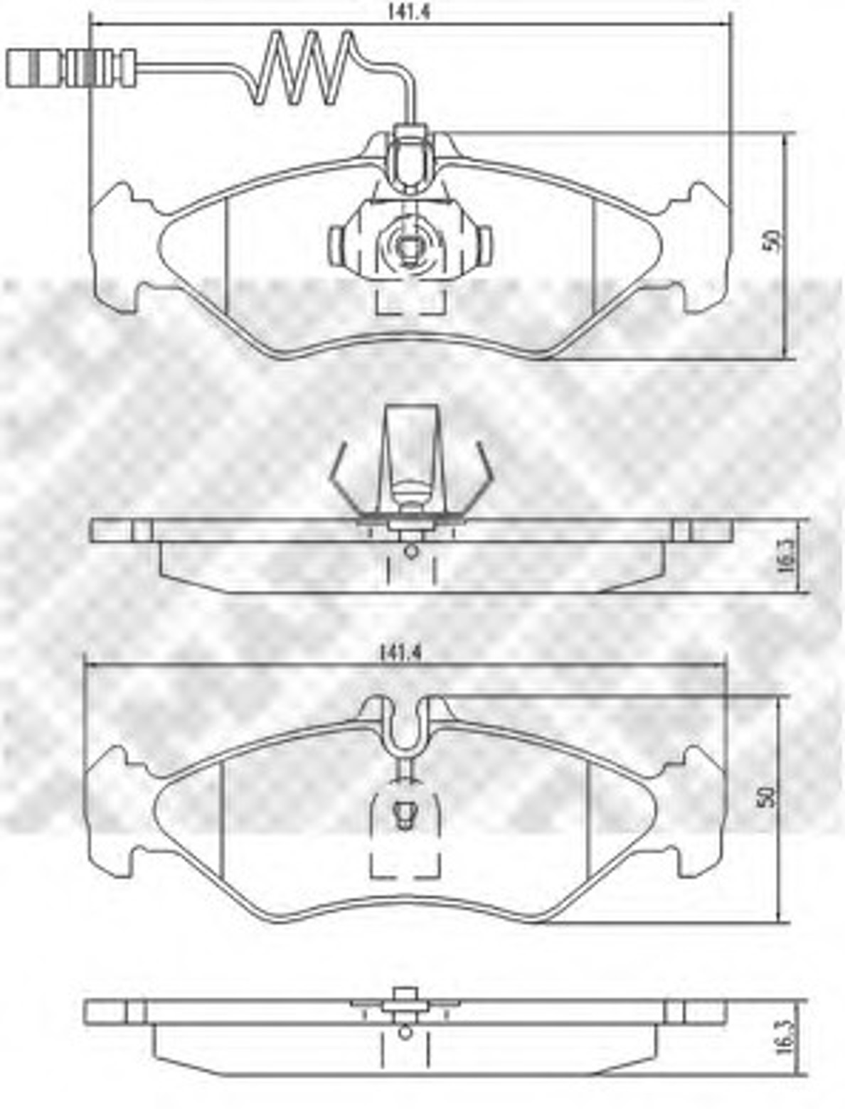 Колодки тормозные дисковые MAPCO 6748