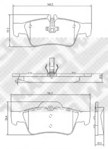 Тормозные колодки MAPCO 6795