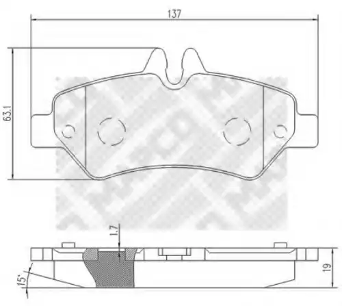 Тормозные колодки MAPCO 6798