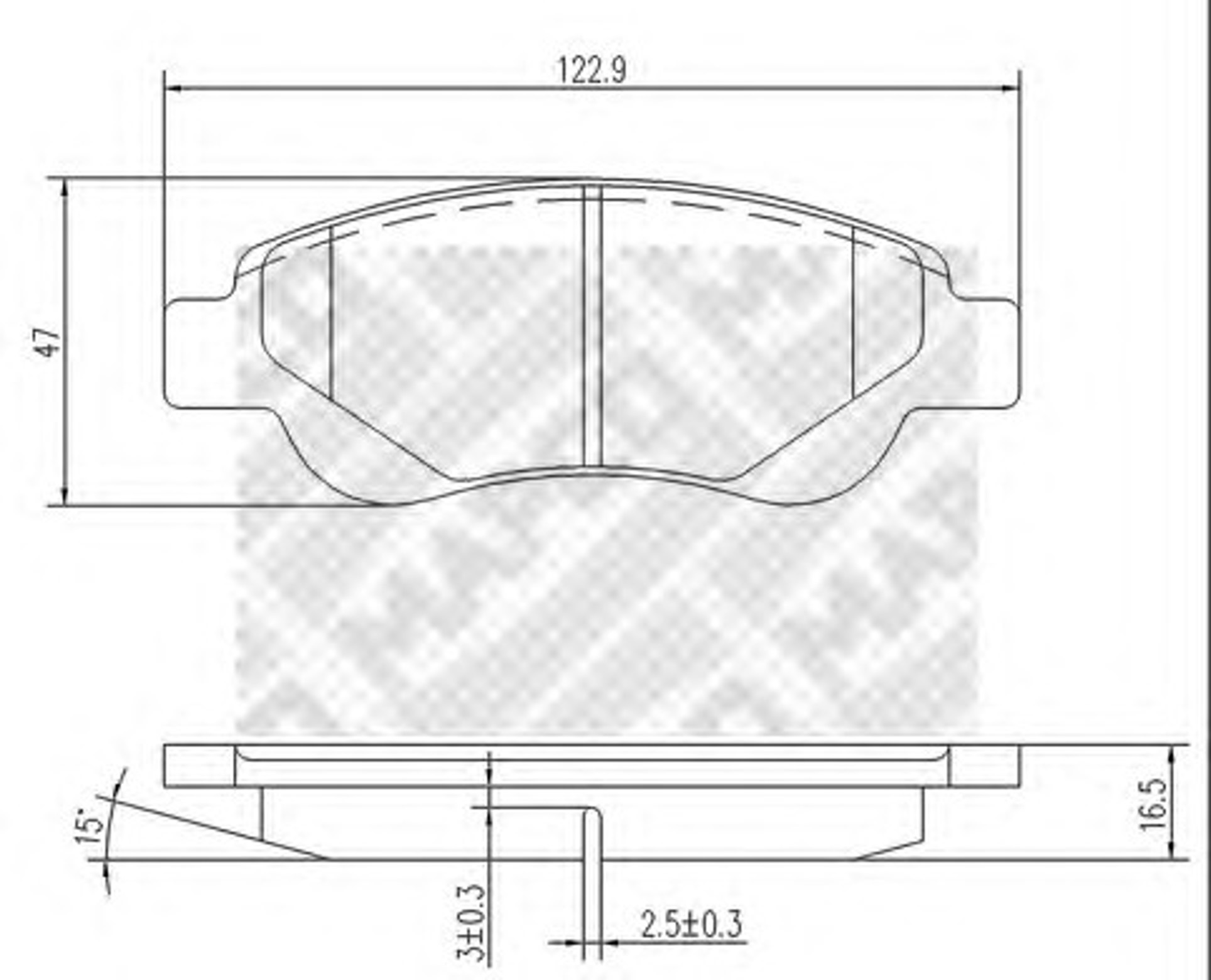 Колодки тормозные дисковые MAPCO 6806