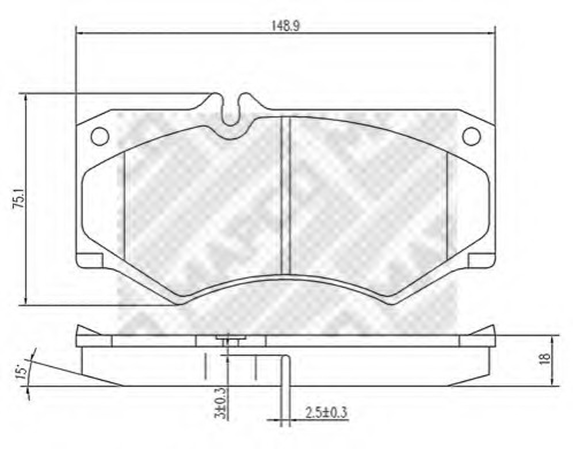 Колодки тормозные дисковые MAPCO 6828