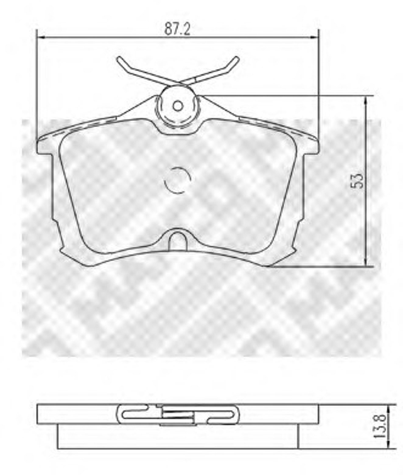 Колодки тормозные дисковые MAPCO 6832