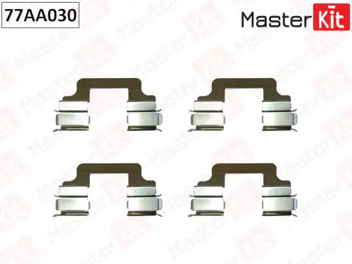 77AA030 MASTER KIT 77AA030_к-кт установочный тормозных колодок!\ VW Multivan V 7HM/7HN/7HF/7EF/7EM/7EN 03>