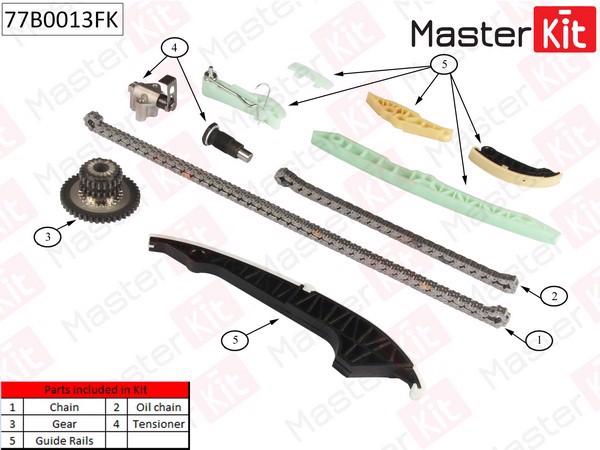 77B0013FK MASTER KIT Комплект цепи ГРМ