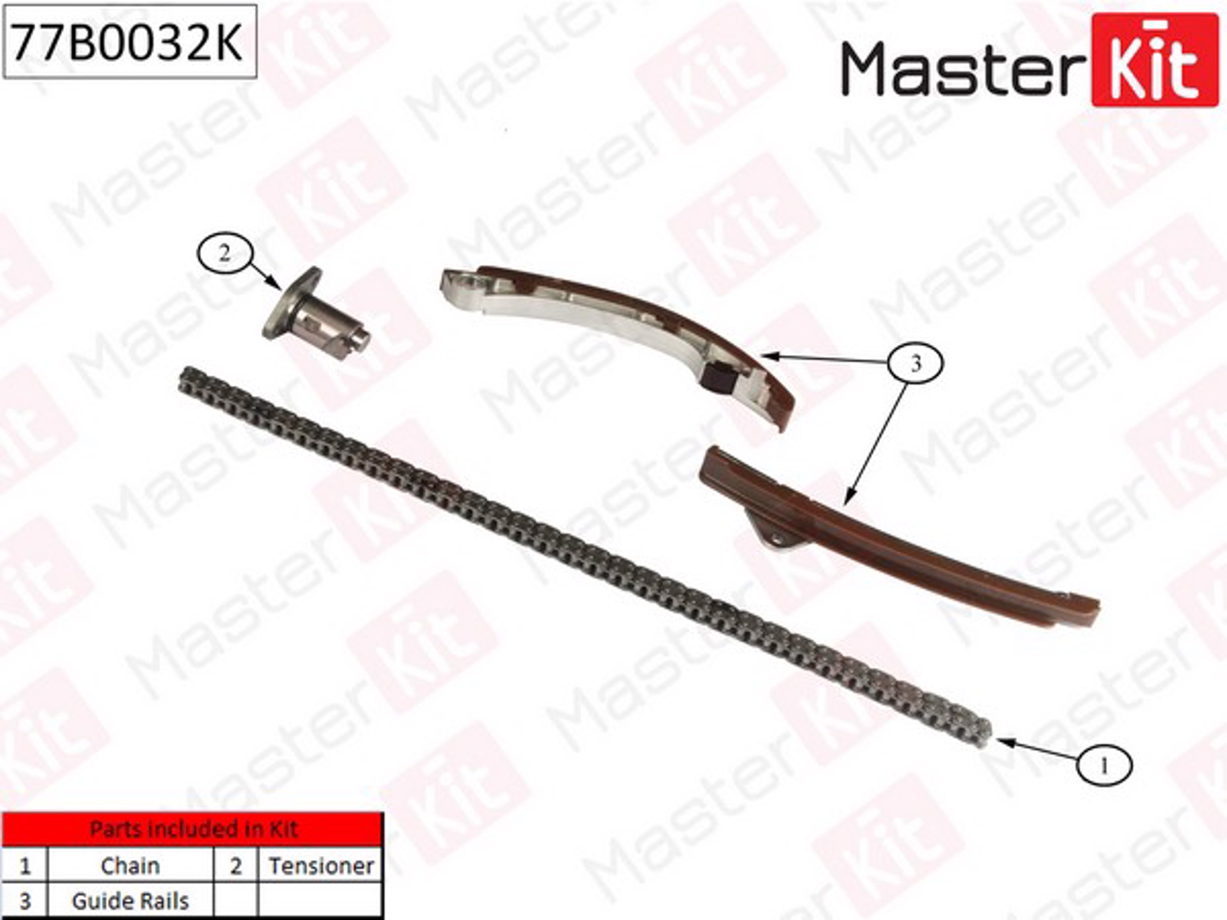 77B0032K MASTER KIT Комплект цепи ГРМ