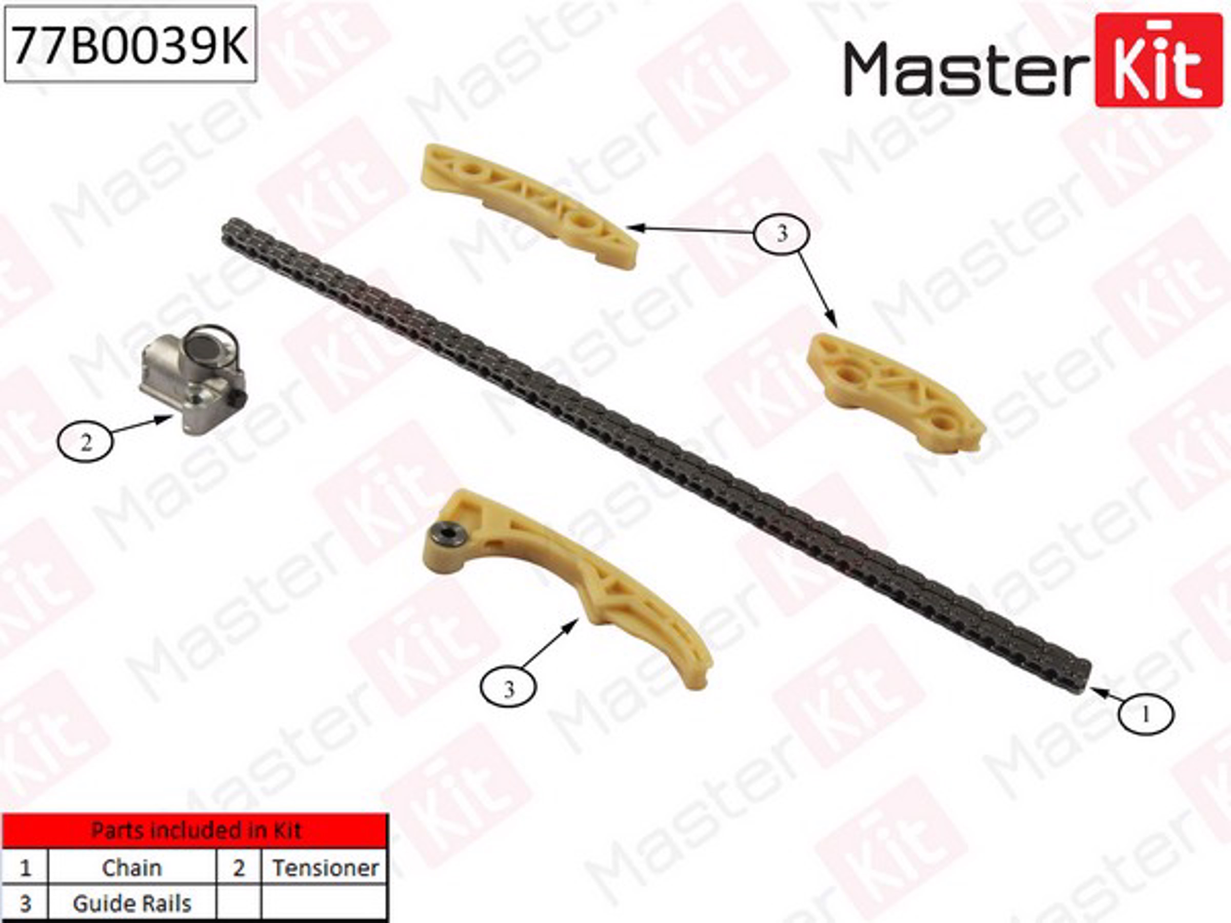 77B0039K MASTER KIT Комплект цепи ГРМ