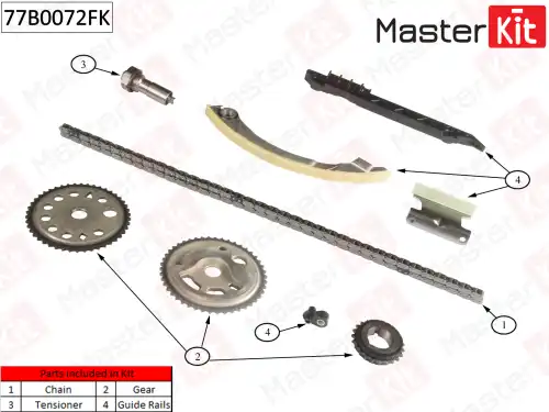 77B0072FK MASTER KIT 77B0072FK_к-кт цепи ГРМ!\ Opel Vectra С/Zafira B