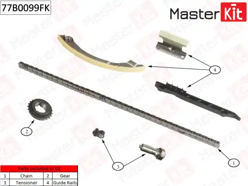 77B0099FK MASTER KIT 77B0099FK_к-кт цепи ГРМ!\ Opel Insignia 2.0 08>