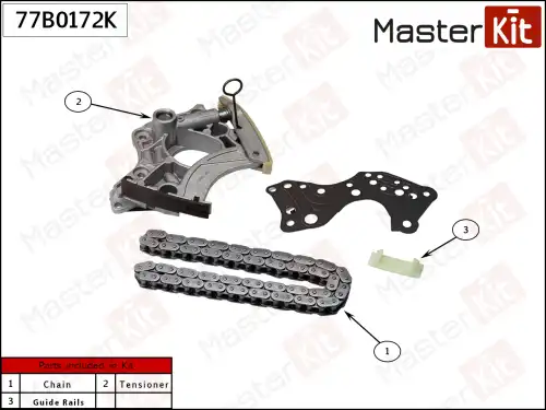 77B0172K MASTER KIT 77B0172K_к-кт цепи распредвала лев.!\ VAG CAUA,BAR 06-10