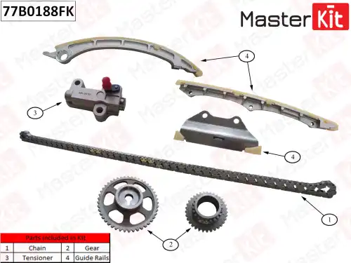 77B0188FK MASTER KIT 77B0188FK_к-кт цепи ГРМ!\ Honda Accord 2.4 K24Z3 08>