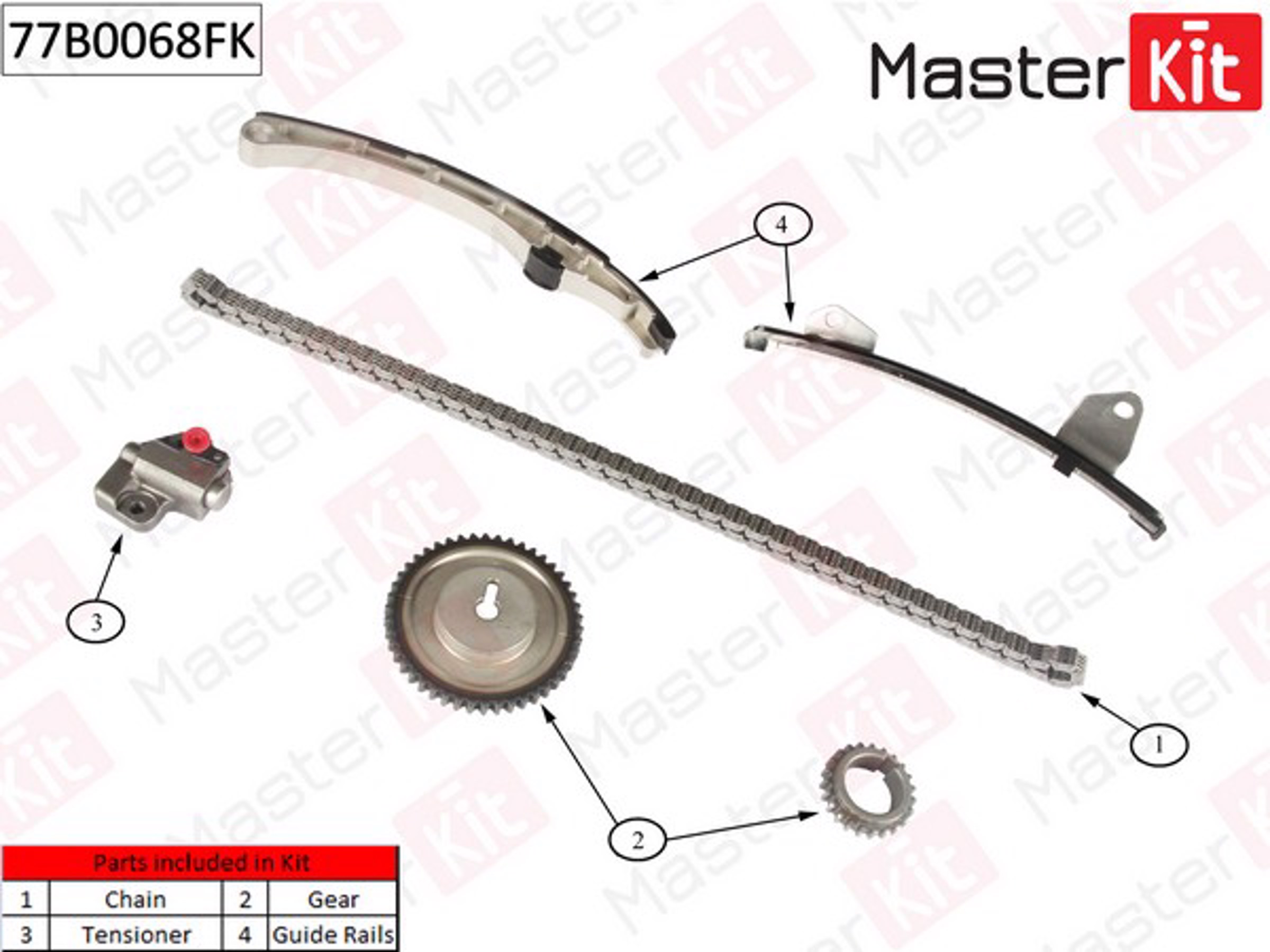 77B0068FK MASTER KIT Комплекты ГРМ с цепью