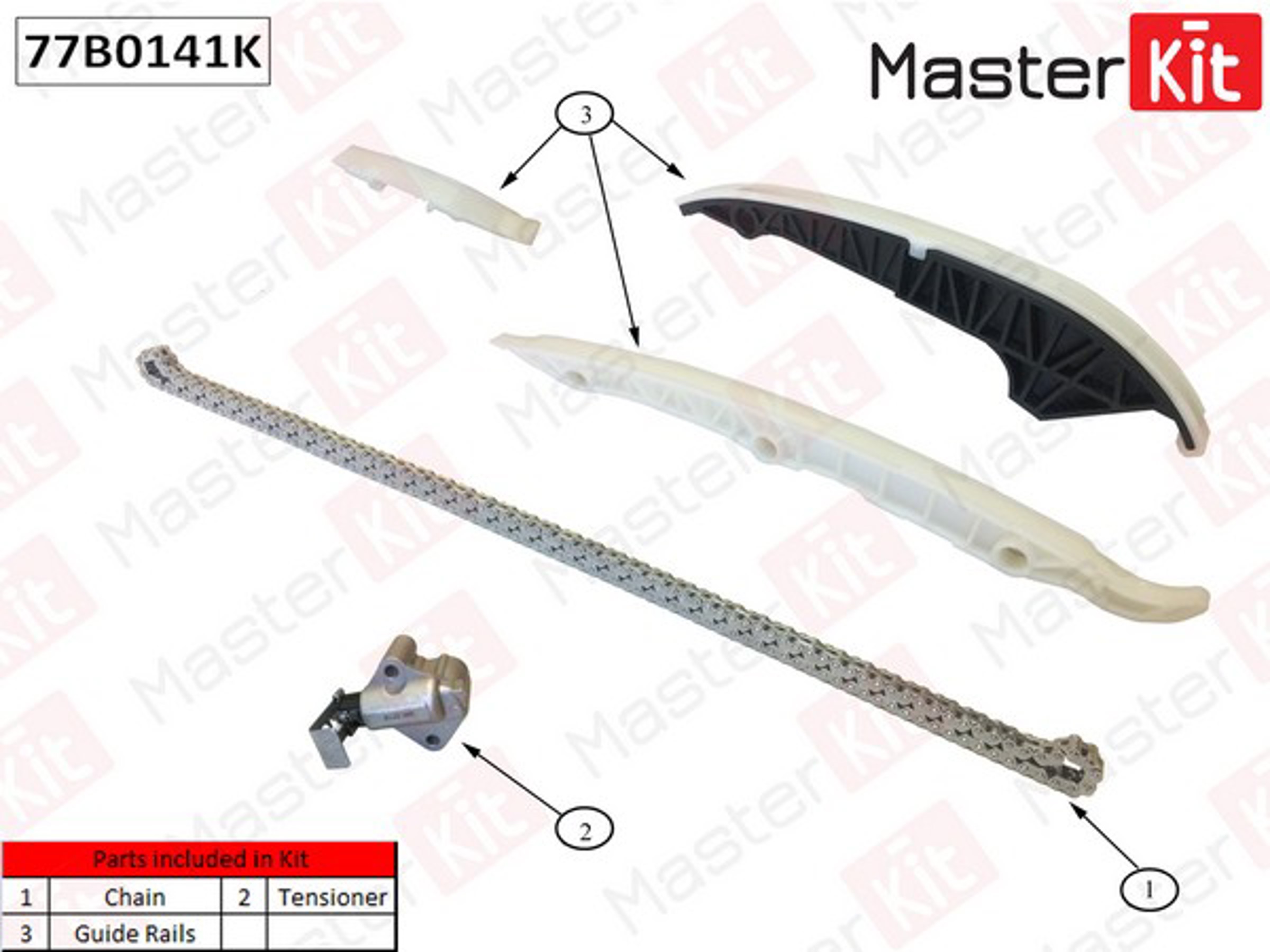 77B0141K MASTER KIT Комплект цепи ГРМ