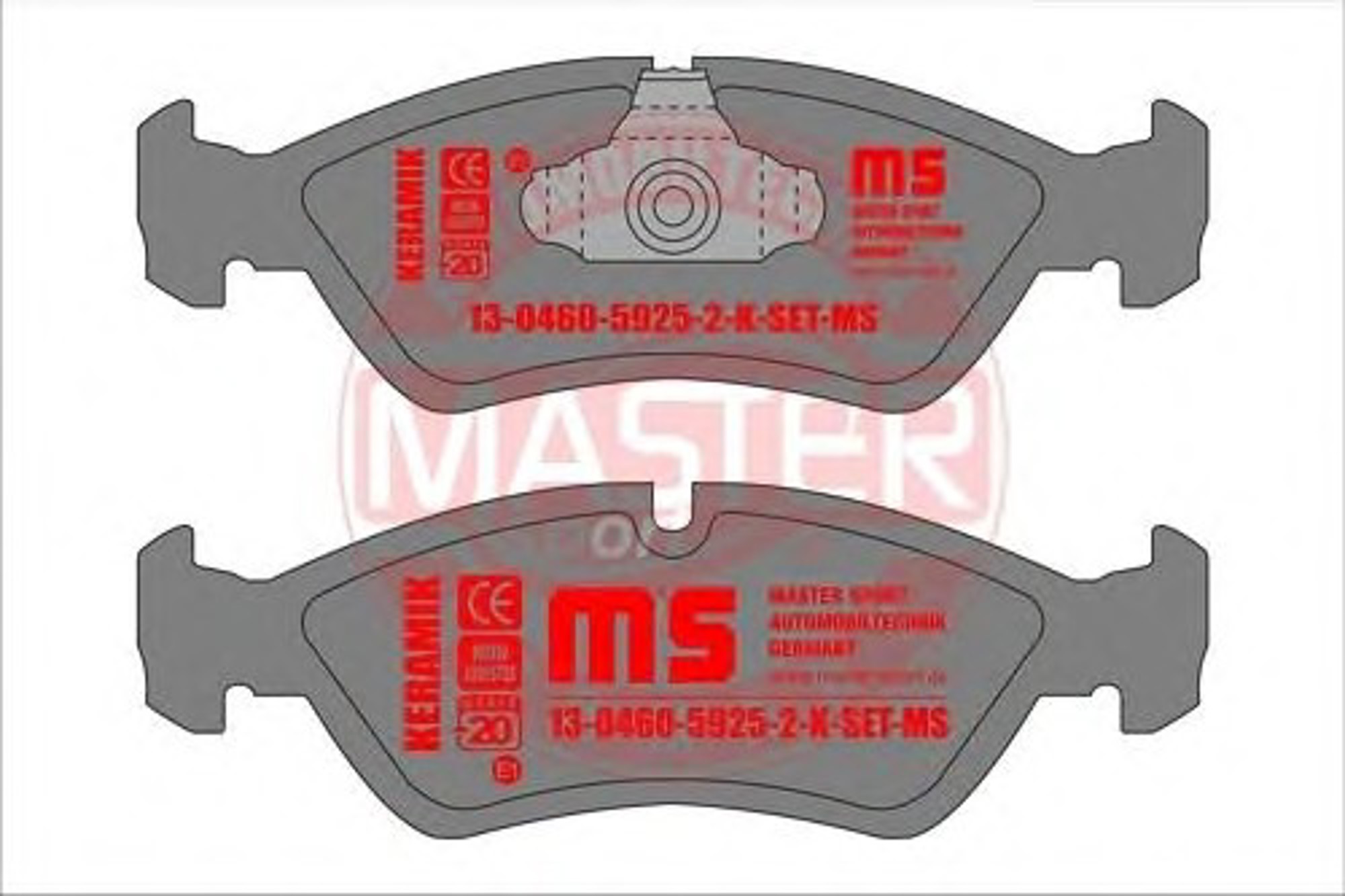 13-0460-5925-2-K-SET MASTER-SPORT Комплект тормозных колодок, дисковый тормоз