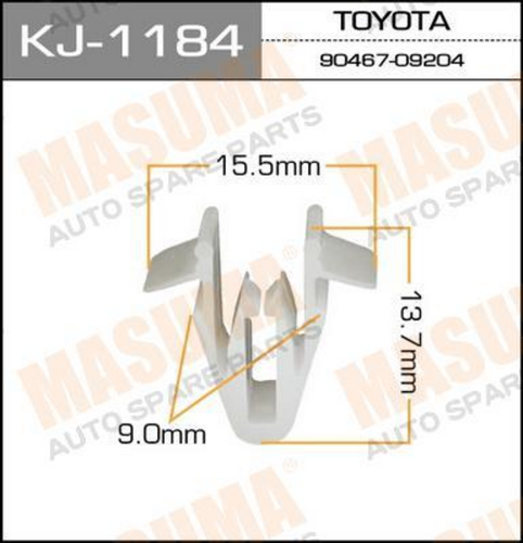 KJ-1184 MASUMA Клипса пластмассовая