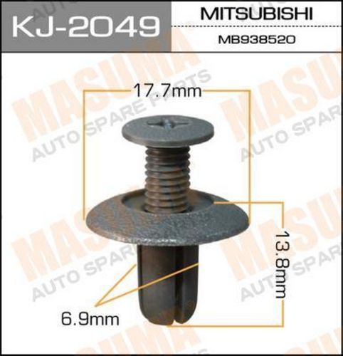 KJ-2049 MASUMA Клипса пластмассовая