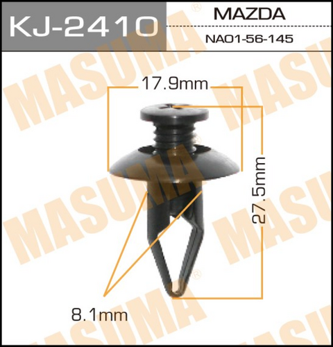 KJ-2410 MASUMA Клипса пластмассовая