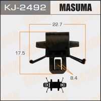 Клипса пластмассовая MASUMA KJ2492