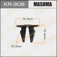 Клипса пластмассовая MASUMA KR-308