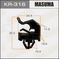 Клипса пластмассовая MASUMA KR-316