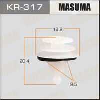 Клипса пластмассовая MASUMA KR-317