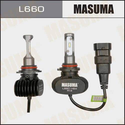 L660 MASUMA L660_лампы светодиодные! к-кт 2шт HB4 6000K 4000Lm P22d\