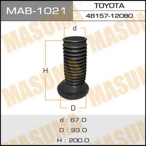 MAB-1021 MASUMA Пыльник амортизатора