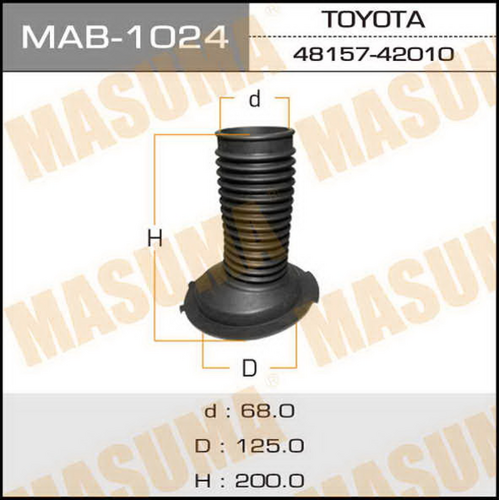 MAB-1024 MASUMA Пыльник амортизатора