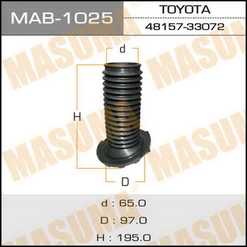 Пыльник амортизатора MASUMA MAB-1025