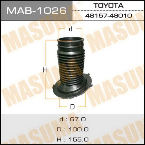 Пыльник амортизатора MASUMA MAB1026