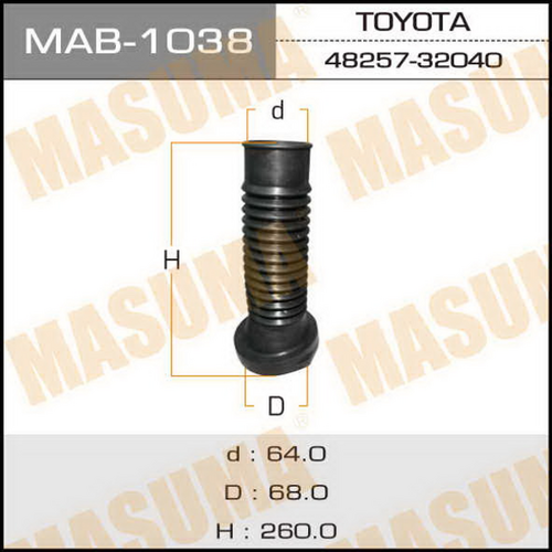 Пыльник амортизатора MASUMA MAB1038