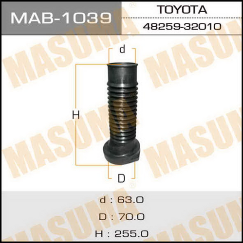 Пыльник амортизатора MASUMA MAB1039