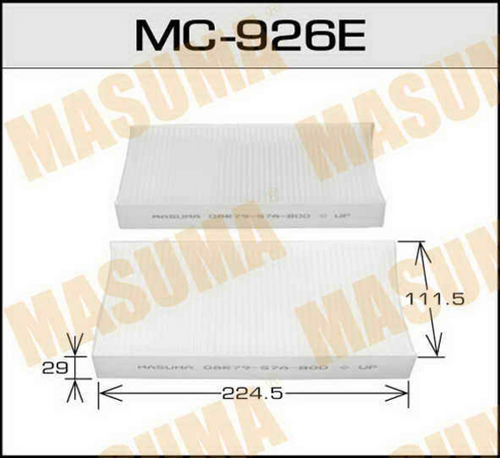 Фильтр салона MASUMA MC-926