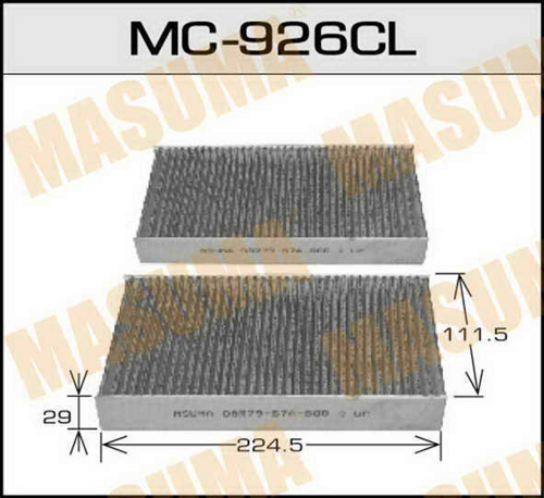 Фильтр салона MASUMA MC-926CL