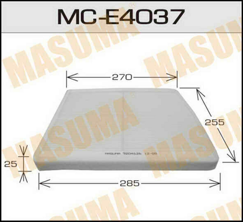 Фильтр салона MASUMA MC-E4037