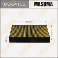 MC-E4103 MASUMA Z34020_фильтр салона! угольный\ VW Tuareg 3.6/4.2FSI/3.0TDi 10>