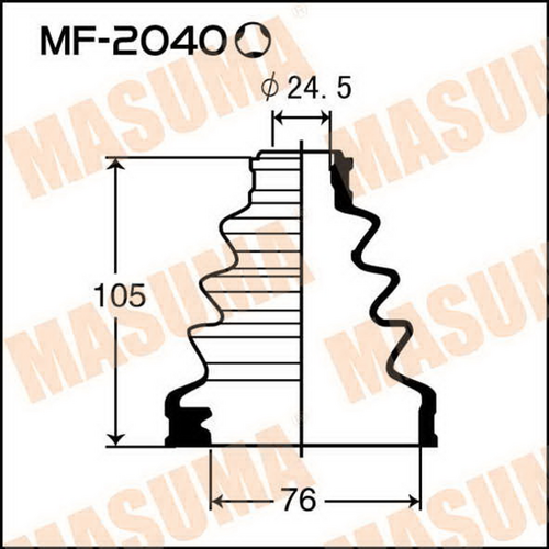 Пыльник ШРУСа MASUMA MF-2040