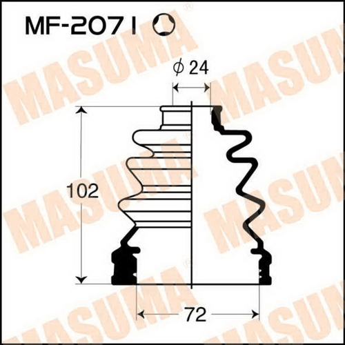 Пыльник амортизатора MASUMA MF-2071