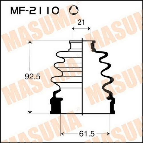 Пыльник ШРУСа MASUMA MF-2110