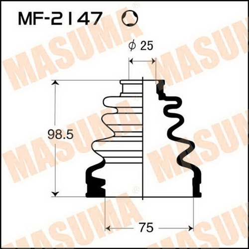 MF-2147 MASUMA пыльник ШРУСа внутреннего